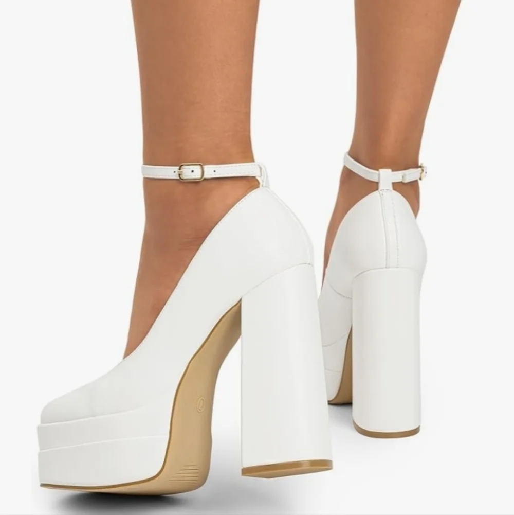 White Platform Heels New